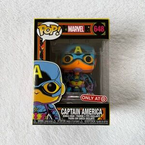 Funko Pop! Vinyl: Captain America Blacklight #648 Marvel Target Exclusive
